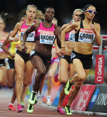 Laura Crowe did not finish the  women's 800m.