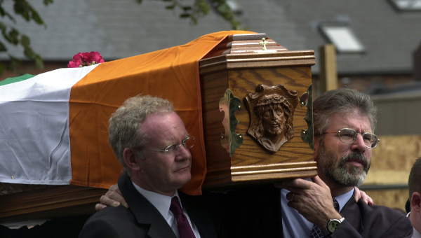 Adams at Joe Cahill funeral