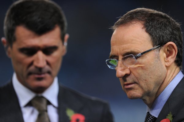 Irishman Roy Keane and Northern Irishman Martin O'Neill will manage the Republic of Ireland national side