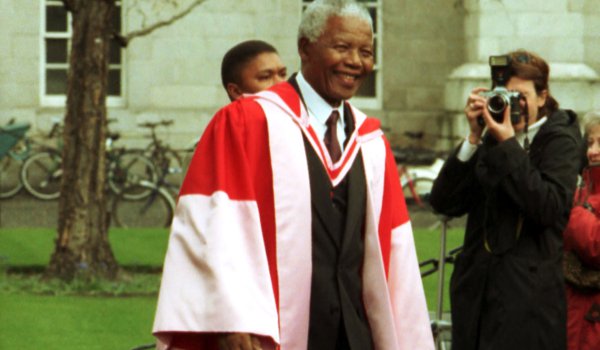Nelson Mandela received an honorary doctorate from Trinity College