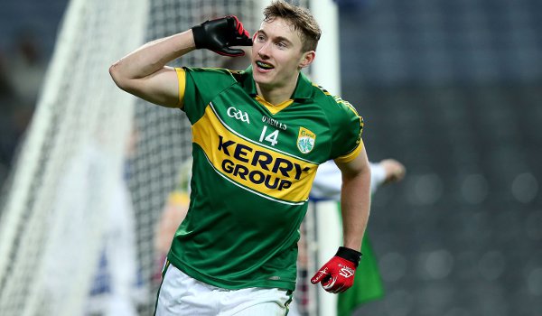 Kerry'S James O'Donoghue celebrates his goal