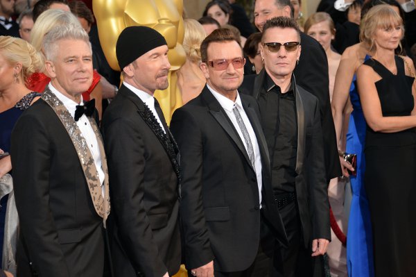 U2 missed out on their second Oscar nomination
