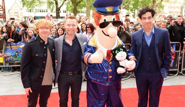 (From L to r): Rupert Grint, Ronan Keating and Stephen Mangan attend the recent UK premiere of Postman Pat in London's West End