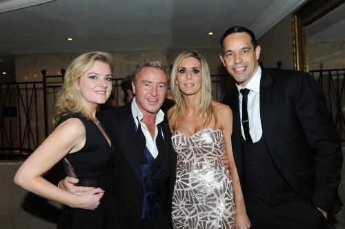 Niamh and Michael Flatley with Ireland goalkeeper David Forde and guest. Picture by Malcolm McNally