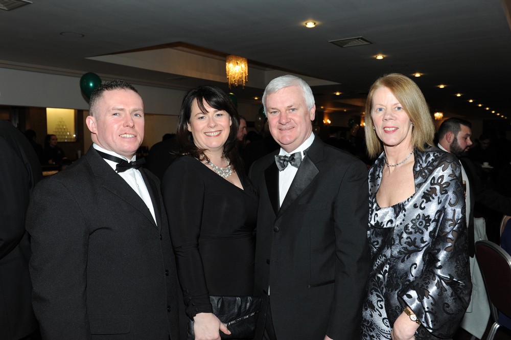 James Taggart, Michelle Gildernew, Sinn Fein MP for Fermanagh and South Tyrone, GAA President-elect Aogán O’Fearghail and his wife Frances.