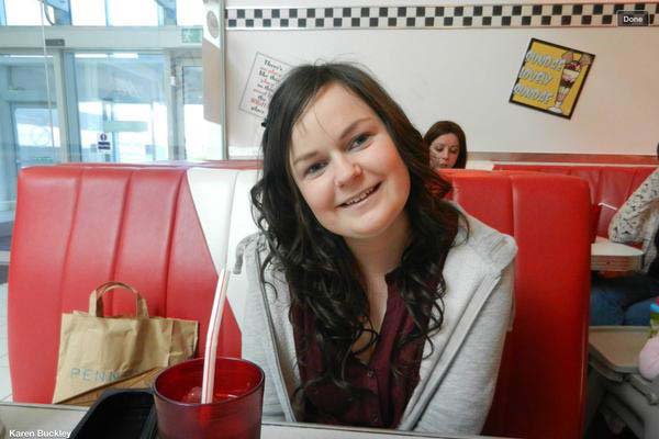 24-year-old Karen Buckley, who was murdered in Glasgow on April 12. Photo: Facebook