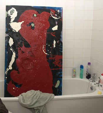 Kerry native John Sheehy's work is piled up in his London flat - and even finds a home in the bath