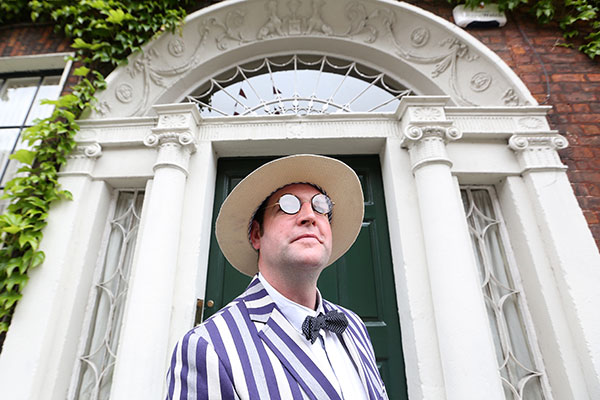 A Joycean in Bloomsday costume (Photo: Photocall Ireland)