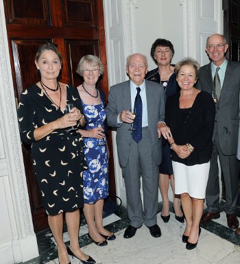 Sir Patrick Duffy with Rosie Winterton MP and former staff from the Navy private office