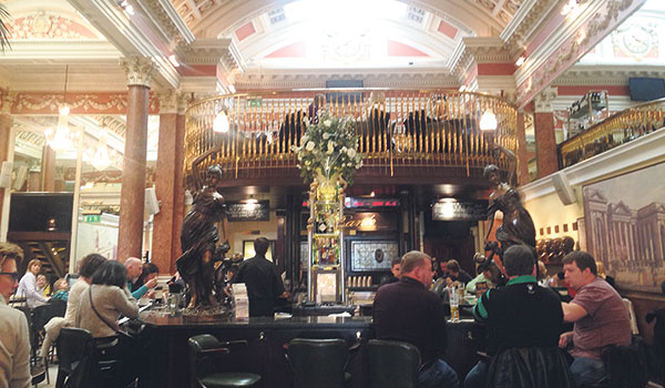 The Bank Bar on College Green is a great spot for food and drink