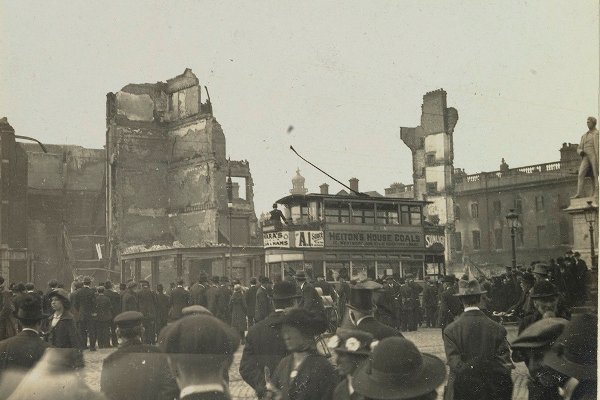 Dublin in the wake of the 1916 Rising.