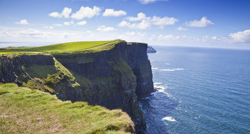 Cliffs Of Moher, County Clare, Ireland. Sunny Day