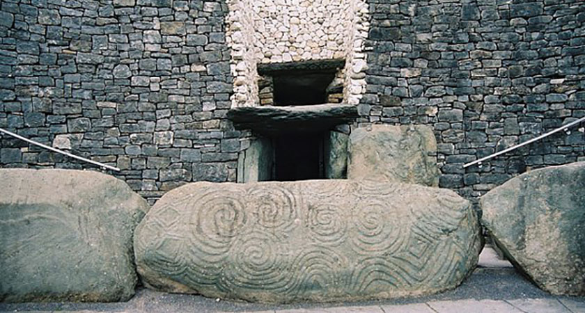 The entrance at Newgrange – home of the world’s oldest Moon map