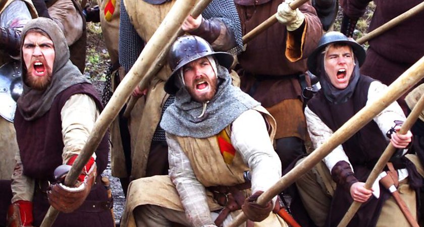 Actors from the documentary 'After Bannockburn' [Picture: BBC Pictures]