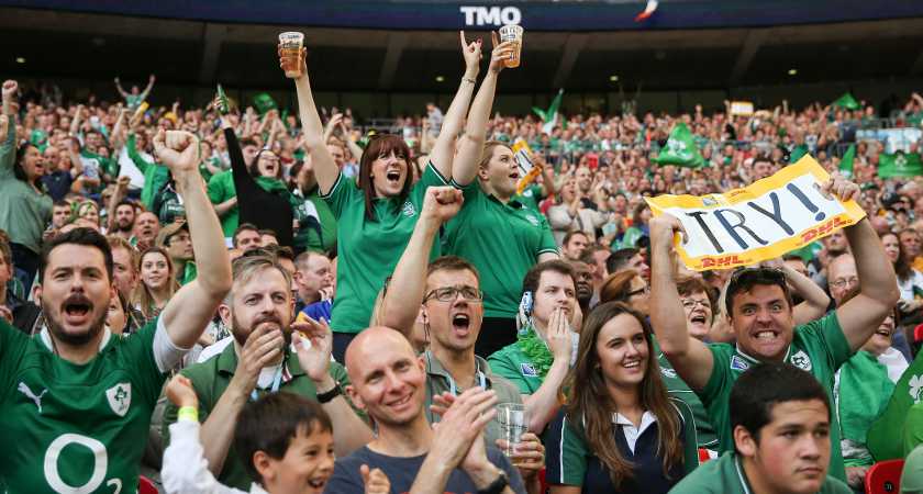 Record-breaking Ireland fans at Wembley [Picture: Inpho]