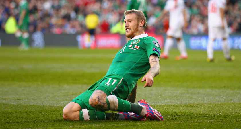 during the EURO 2016 Qualifier match between Republic of Ireland and Gibraltar at Aviva Stadium on October 11, 2014 in Dublin, Ireland.