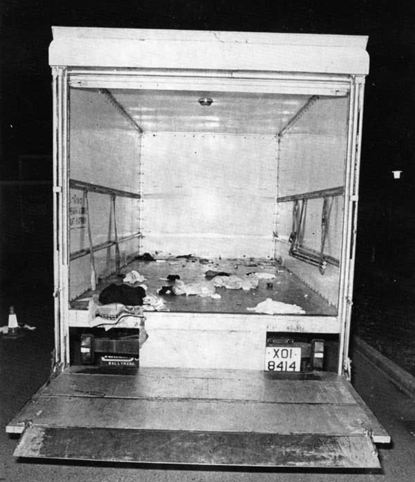 The food truck the prisoners used to escape in. Picture via An Phoblacht
