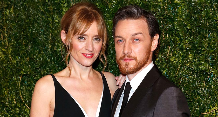 Anne Marie Duff and her husband James McAvoy at the London Palladium in 2014 in London (Photo by Tim P. Whitby/Getty Images)