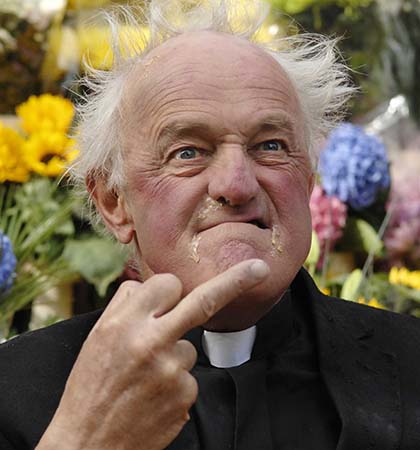 Actor Frank Kelly as the iconic Fr. Jack Hackett  (Photo: Laura Hutton/RollingNews.ie)