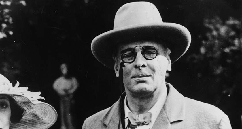 Irish poet William Butler Yeats (1865 - 1939). (Photo by Topical Press Agency/Getty Images)