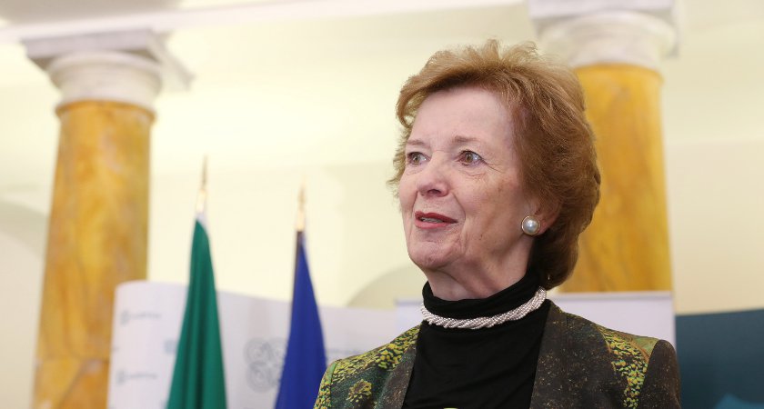 Former Irish President Mary Robinson is downsizing. Picture: Getty Images