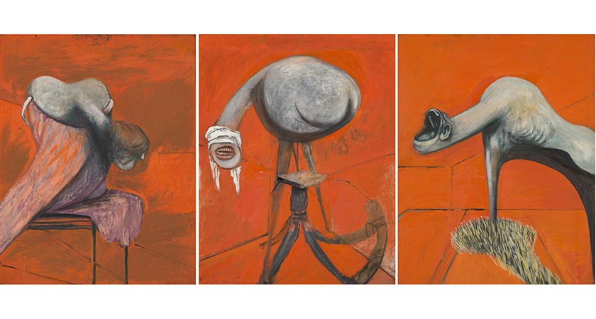 Francis Bacon, Three Studies for Figures at the Base of a Crucifixion c.1944