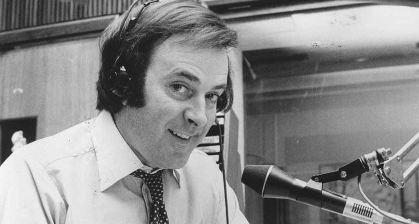 14th January 1980:  Irish broadcaster Terry Wogan (1938 -      ) working as a disc jockey.  (Photo by Evening Standard/Getty Images)