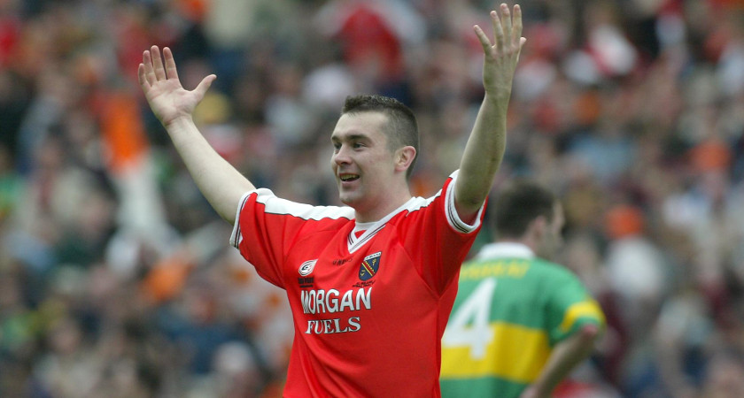 McConville celebrates at the final whistle in the 2002 All-Ireland final [Picture: Inpho]