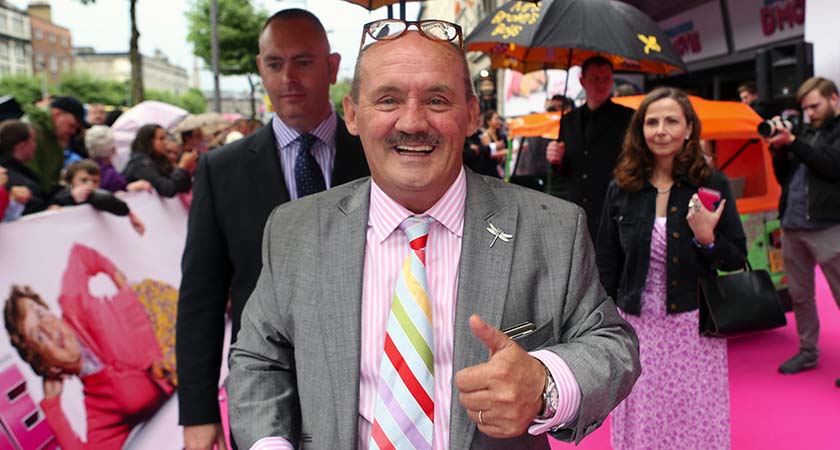 25/06/2014. Mrs Brown's Boys Da Movie. Pictured Brendan O' Carroll who plays Mrs Brown meeting fans at tonights premiere of Mrs Brown's Boys Da Movie in Dublin's Savoy Cinema this evening. Photo: Sam Boal/RollingNews.ie