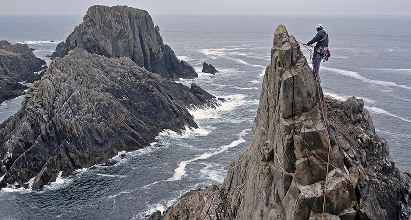 Climbing near Malin Head. Picture: Irish Post