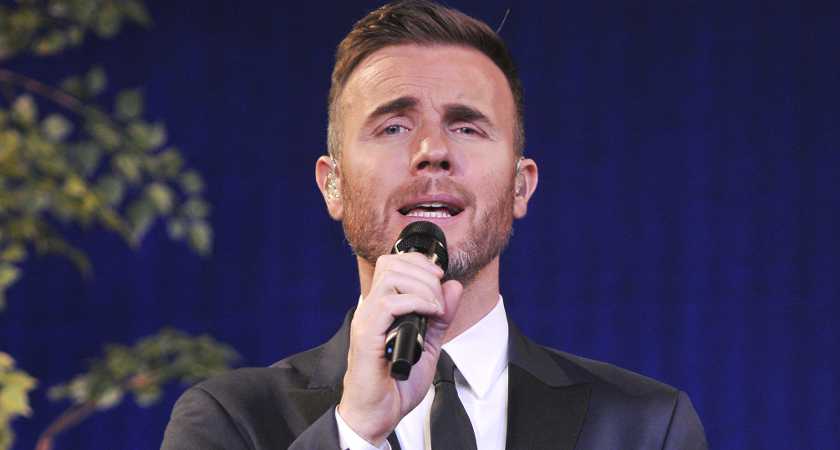 NEW YORK, NY - NOVEMBER 27: Gary Barlow performs songs from Broadway bound 'Finding Neverland' on ABC's 'Good Morning America' on Thanksgiving Day on November 27, 2014 in New York City. (Photo by Jenny Anderson/Getty Images for Finding Neverland USA LLC)