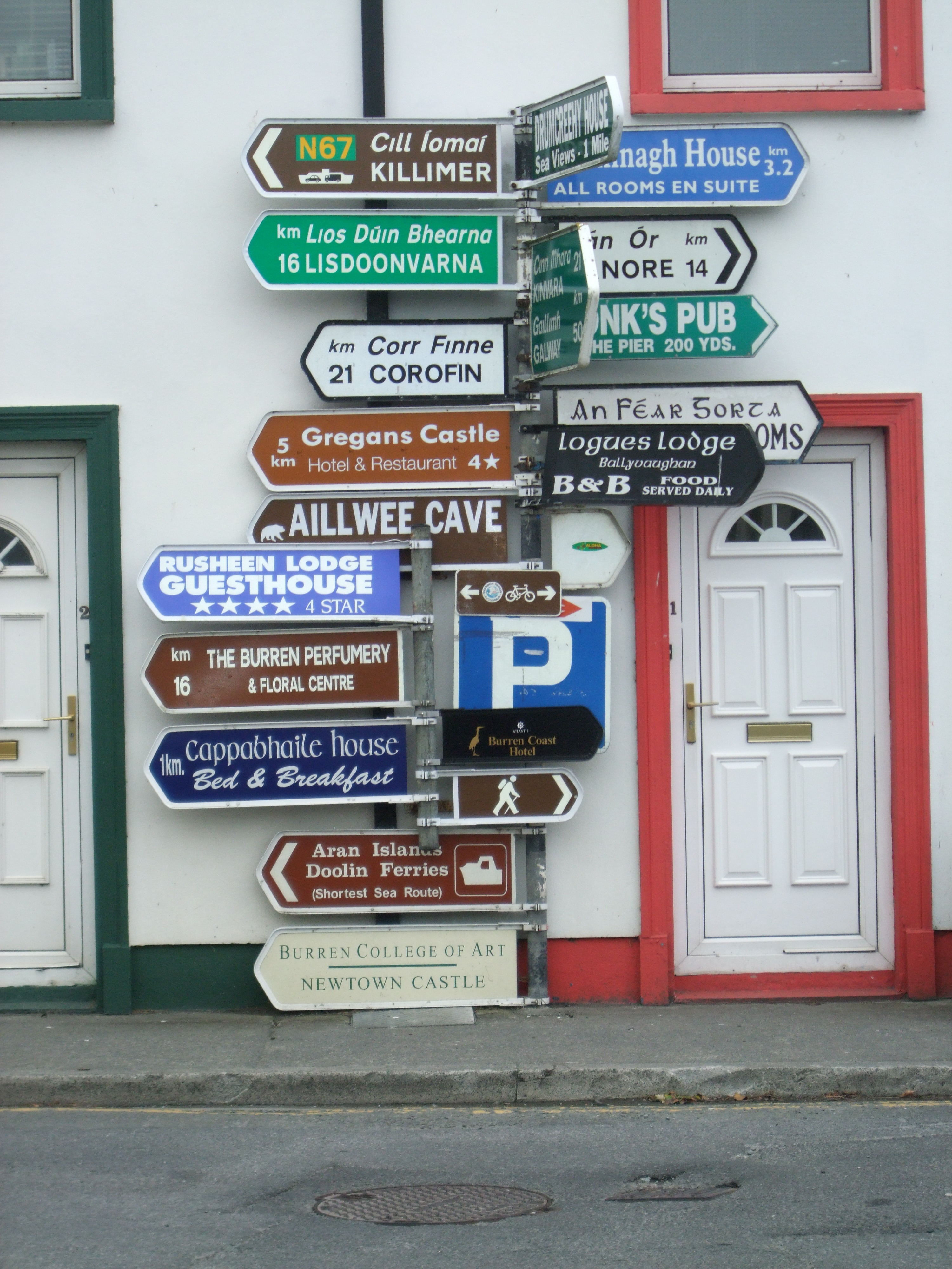 Signposts in Ballyvaughan, Co Clare. Picture: Pixabay/kbhall17