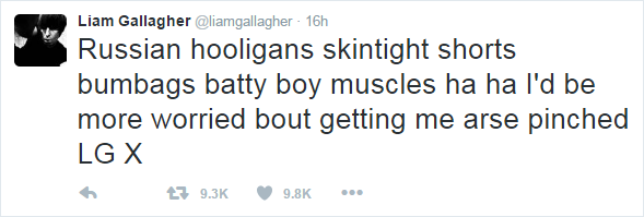 liam gallagher tweet