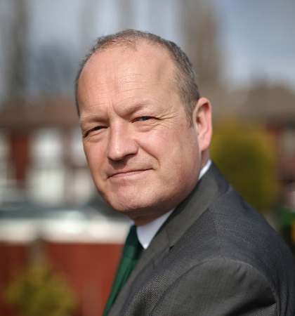 Labour party candidate Simon Danczuk campaigns on the streets of Rochdale as the second week of electioneering comes to a close on April 10, 2015 in Rochdale, England. Simon Danczuk has been the current MP for Rochdale since 2010 and has gained a reputation for being 'outspoken and maverick'.