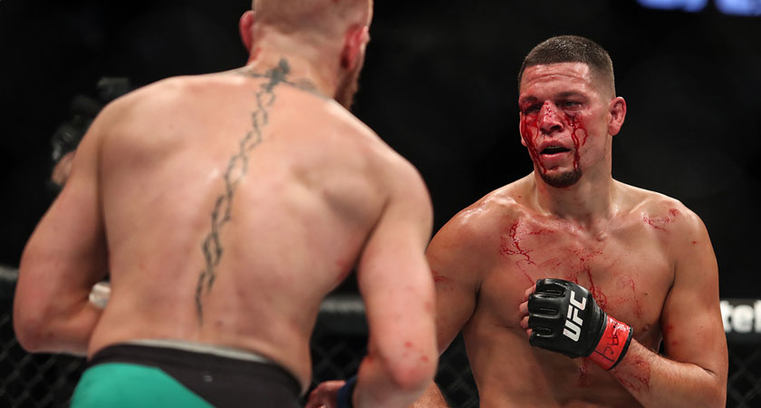 McGregor's fight with Diaz in Las Vegas went the distance [Picture: Inhpo]