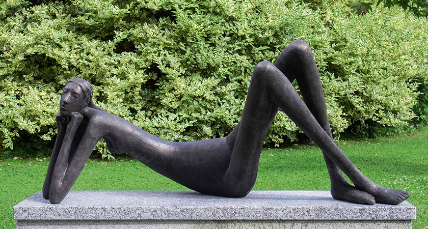 Chilling out: Lazy Lady by Rowan Gillespie [Via: Sotheby's/Matthew Floris]