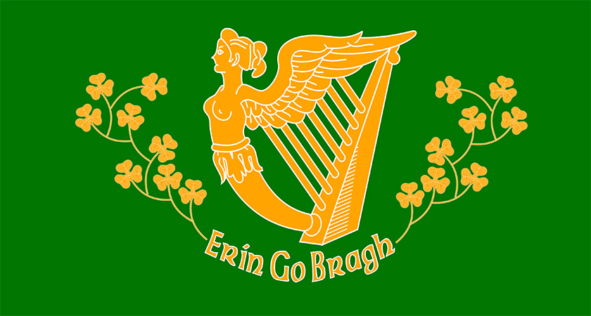 The banner of Saint Patrick's Battalion [Via: Wikipedia Commons]