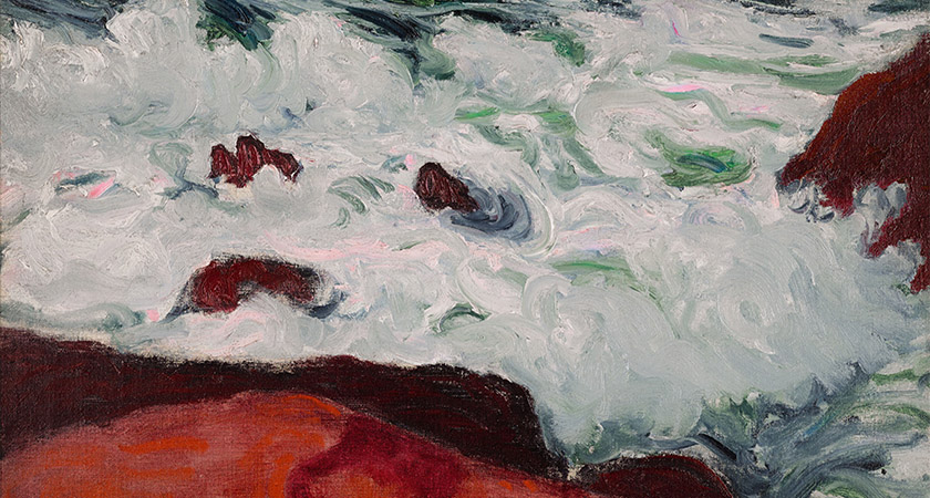 Vibrant: Blue Sea and Red Rocks by Roderic O'Conor [Via: Sotheby's/Matthew Floris]