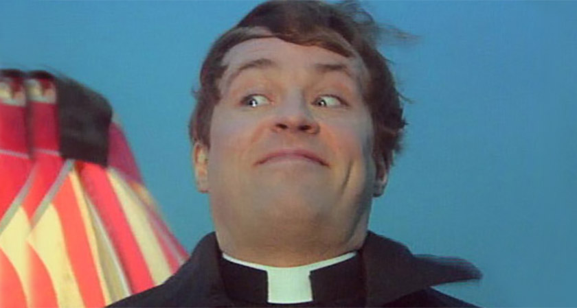 Ardal O'Hanlon as Father Dougal McGuire [Picture: YouTube]