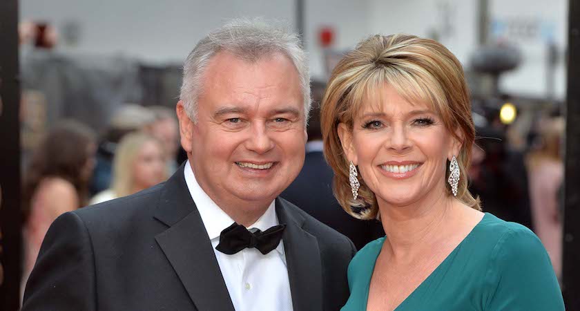 LONDON, ENGLAND - APRIL 12: Eamonn Holmes and Ruth Langsford attend The Olivier Awards at The Royal Opera House on April 12, 2015 in London, England. (Photo by Anthony Harvey/Getty Images)