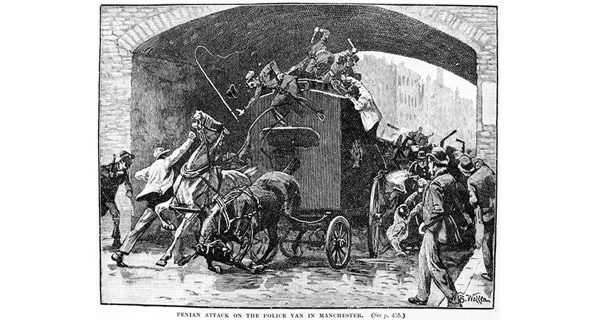 The Fenian attack on a police van in Manchester, 18th September 1867 [Picture: Hulton Archive/Getty]