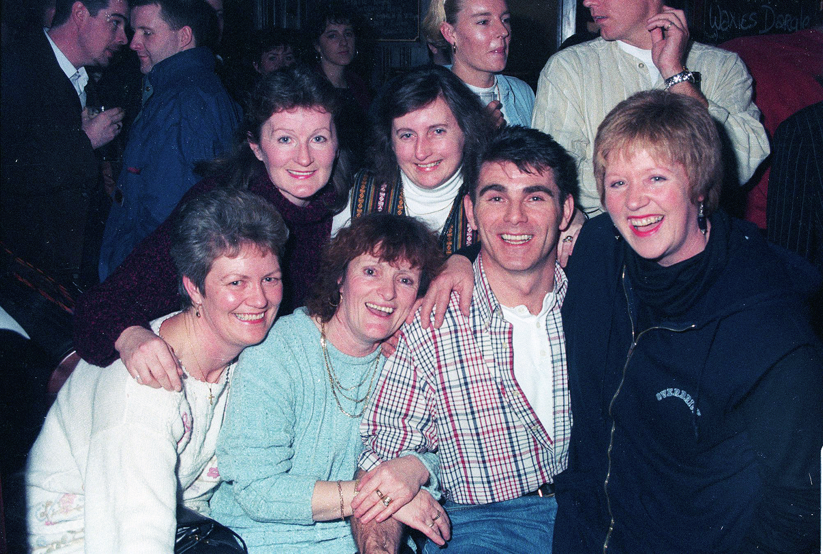 Martin Ruddy and fans back in 1996. Photo - Malcolm McNally