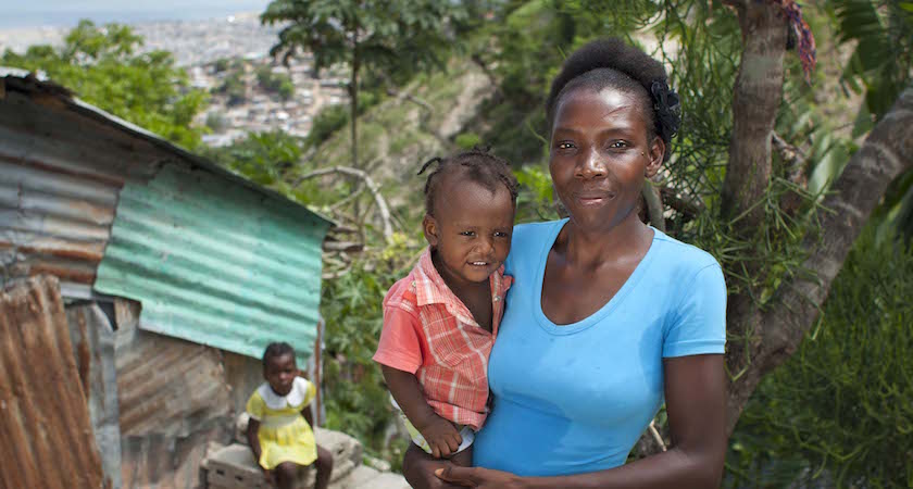 Christela Louis will be working in the bakery when it opens and has received training from Concern. She lives in Grand Ravine, Port au Prince, Haiti. 1 year old boy - Niderson 5 year old girl – Jamesyca 16 year old girl –Beflour