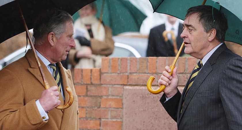 Gerald Grosvenor, Duke of Westminster pictured with Prince Charles (Picture: Dave Thompson - WPA Pool/Getty Images)