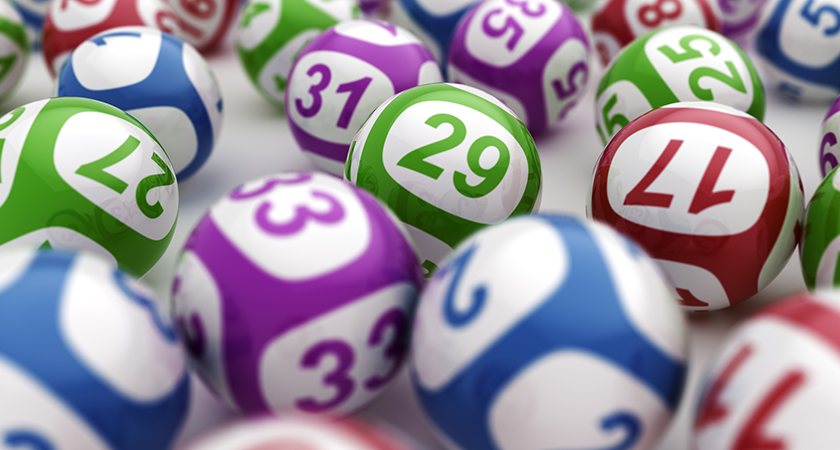 3d rendering of lottery balls