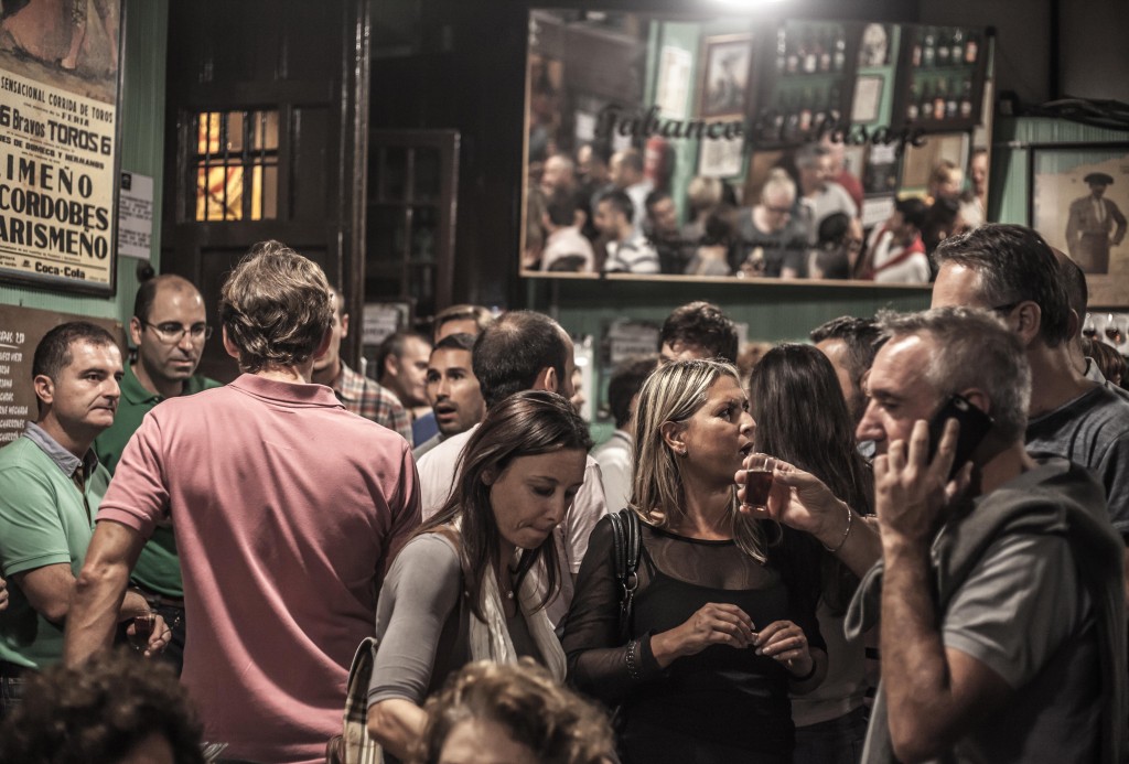 A crowded flamenco bar in Jerez (Picture: Deri Robins)