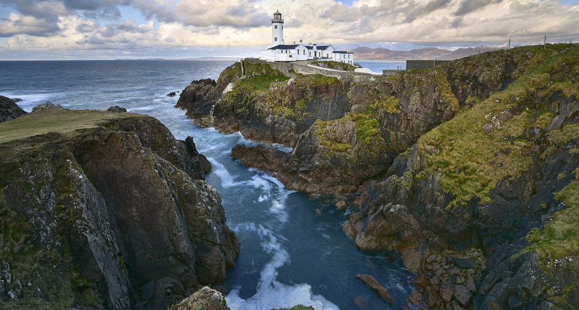White Lighthouse in Fanad Head, Donegal. 