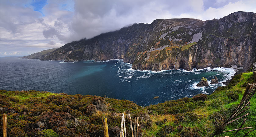 Cliff view of Slieve League, Co Donegal. 