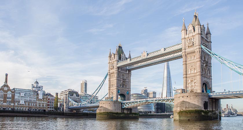 Tower Bridge, on of the most famous landmarks in the world