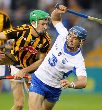 Waterford’s Patrick Curran is tackled by Kilkenny’s Joey Holden in the semi-final repaly (Image: inpho.ie)